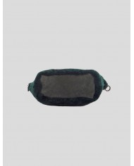 "I" Dark Green Shearling bag