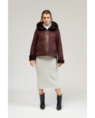 BUN 125 | Shearling hooded jacket