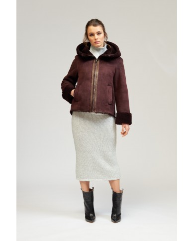 BUN 125 | Shearling hooded jacket