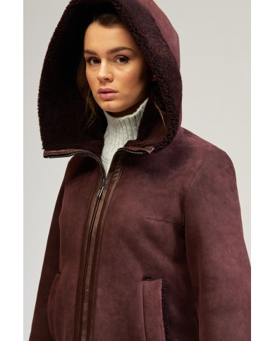 BUN 125 | Shearling hooded jacket