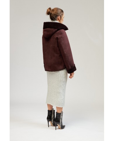 BUN 125 | Shearling hooded jacket
