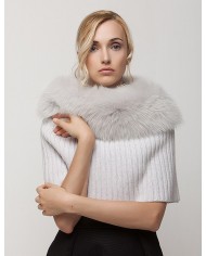 Short Pocho With Fox Collar