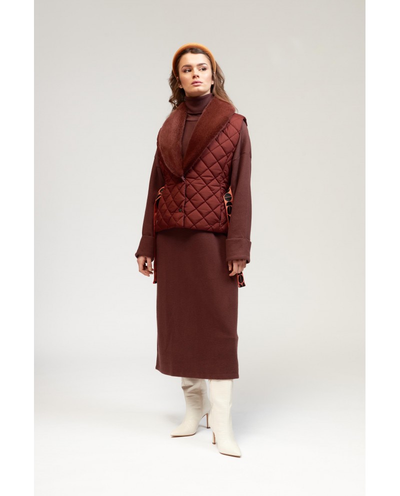 BUN 115 | Mink collared vest