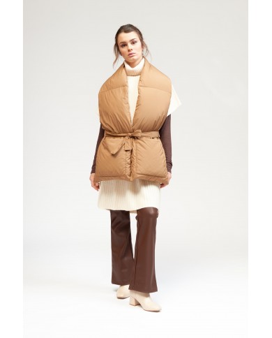 BUN 113 | Sciarpa con tasche in piuma d'oca