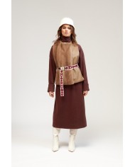 BUN 98 | Gilet in pelle e visone