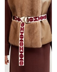 BUN 98 | Gilet in pelle e visone