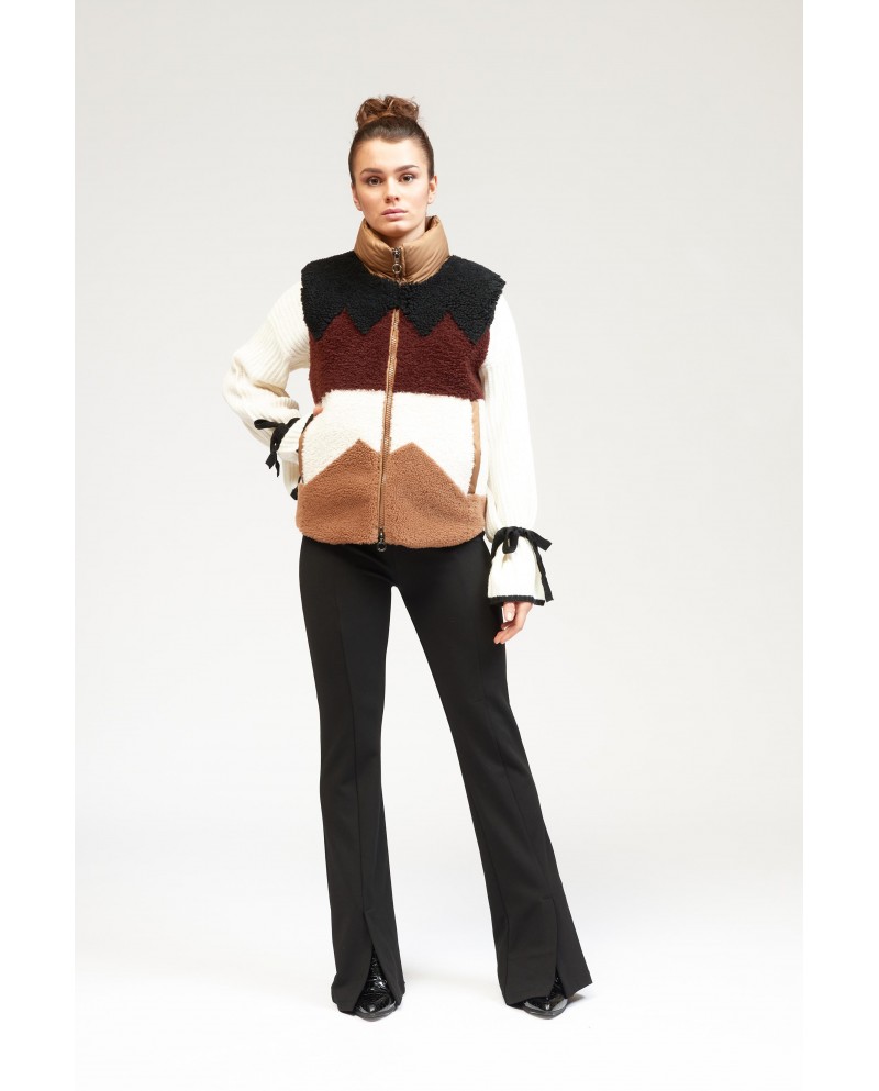 BUN 121 | Shearling vest with pattern