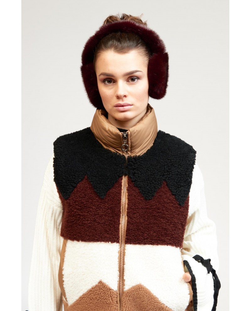 BUN 121 | Shearling vest with pattern