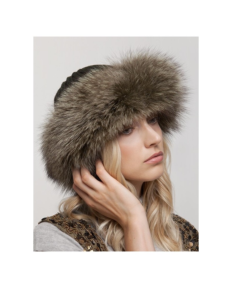 Wool and fox Hat