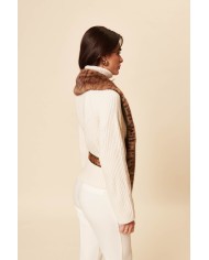 BUN 92 | Gilet a sciarpa in visone