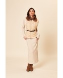 BUN 92 | Gilet a sciarpa in visone