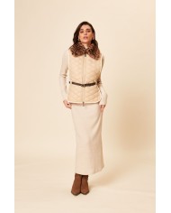 BUN 96 | Gilet con collo in pelliccia
