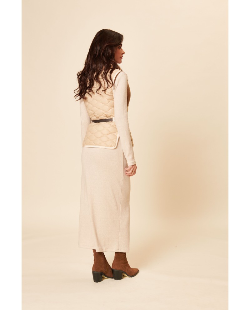 BUN 96 | Gilet con collo in pelliccia