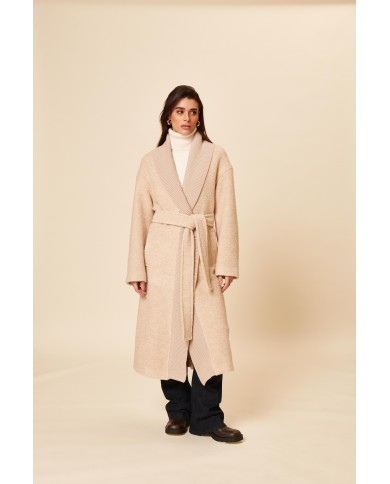 BUN 137 | Long Bouclé Wool Coat