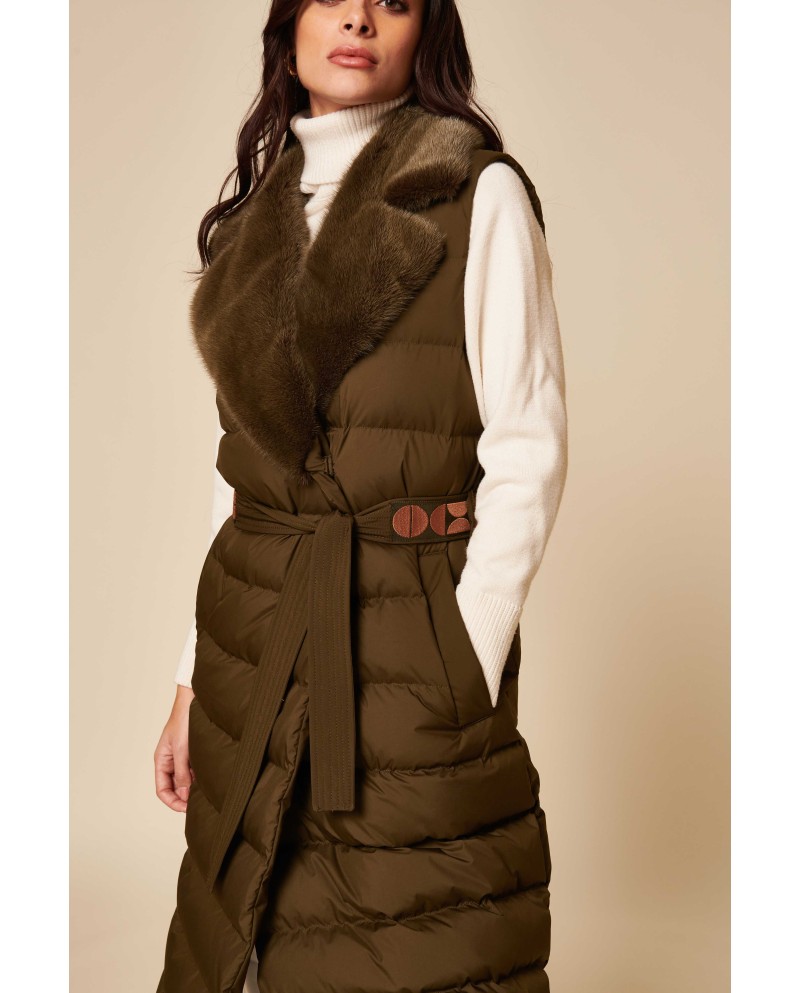 BUN 122 | Gilet in piuma lungo