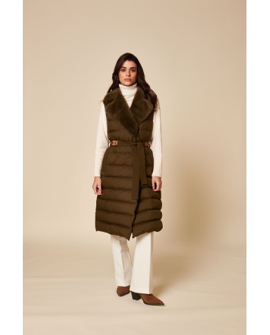 BUN 122 | Gilet in piuma lungo