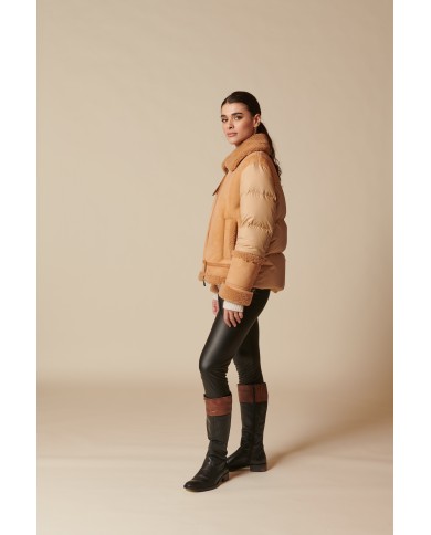 BUN 127 | Shearling Goose Down Biker Jacket