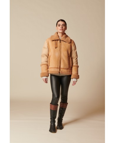 BUN 127 | Shearling Goose Down Biker Jacket