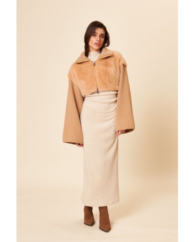 BUN 139 | Fur and Wool Knit Top