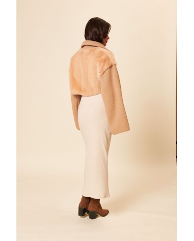 BUN 139 | Fur and Wool Knit Top