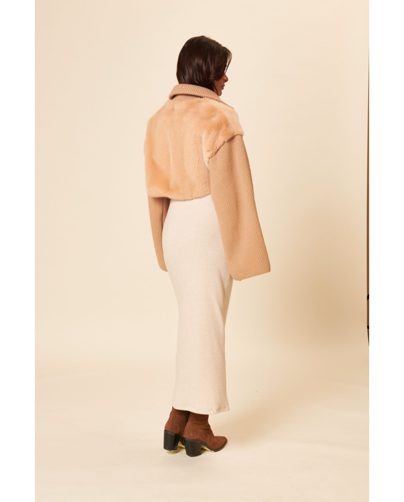 BUN 139 | Fur and Wool Knit Top