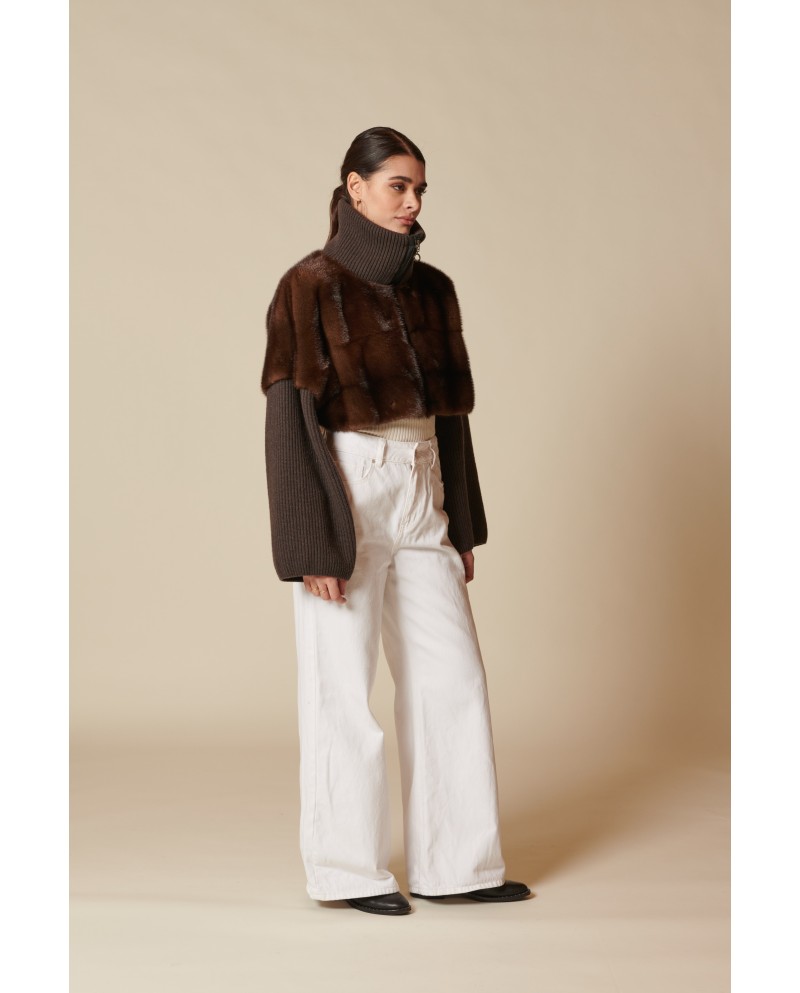 BUN 139 | Fur and Wool Knit Top