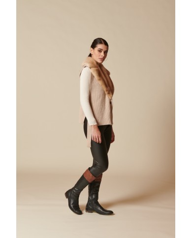 BUN 140 | Fur and Wool Knit Vest