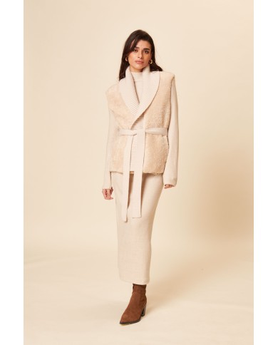 BUN 142 | Shearling Kimono Vest