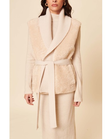 BUN 142 | Shearling Kimono Vest