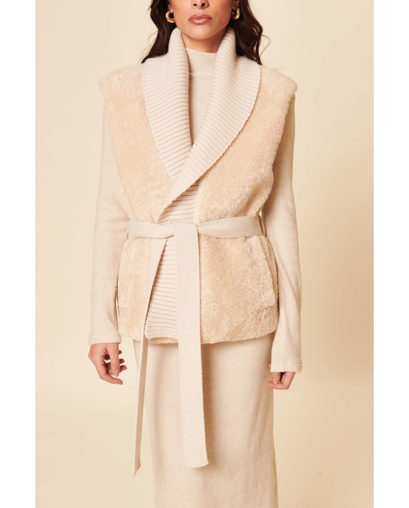 BUN 142 | Shearling Kimono Vest