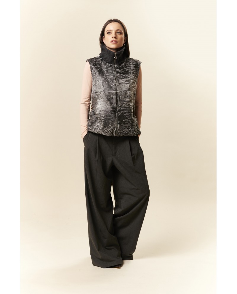 BUN 118 | Astrakan and Knit Vest