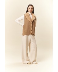 BUN 146 | Gilet in maglia e visone