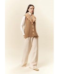 BUN 146 | Gilet in maglia e visone