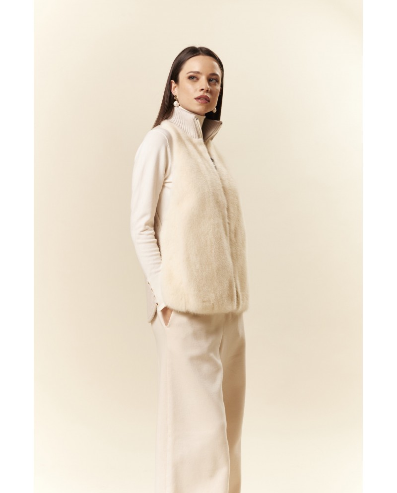 BUN 147 | Gilet in visone e maglia