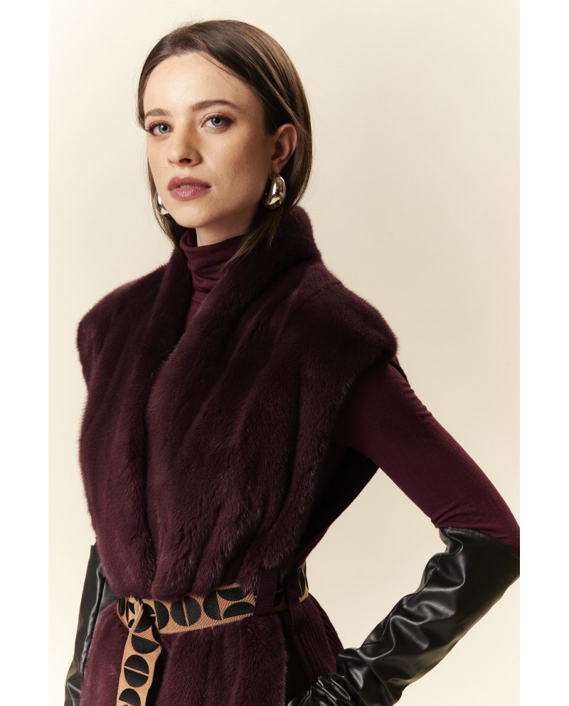 BUN 148 | Mink Fur and Wool Knit Vest