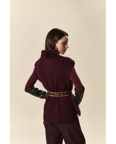 BUN 148 | Mink Fur and Wool Knit Vest