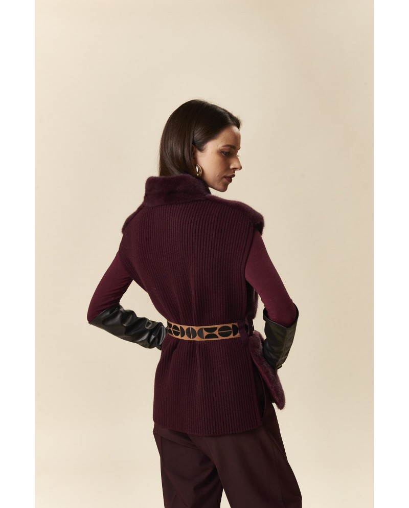 BUN 148 | Mink Fur and Wool Knit Vest