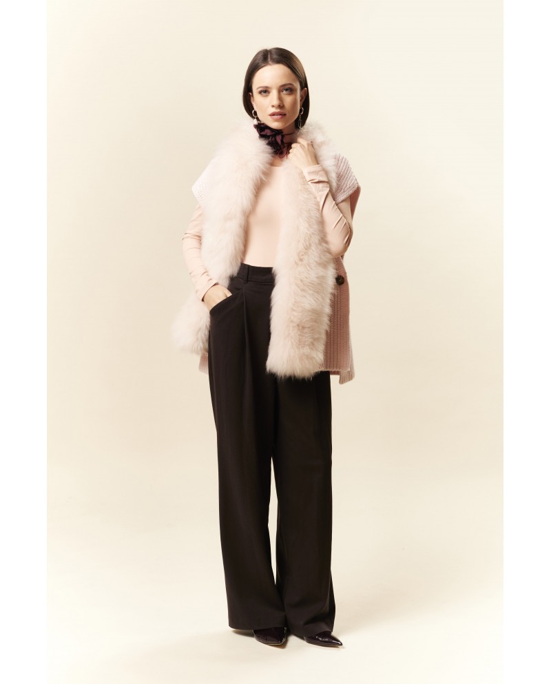 BUN 149 | Fur and Wool Knit Vest
