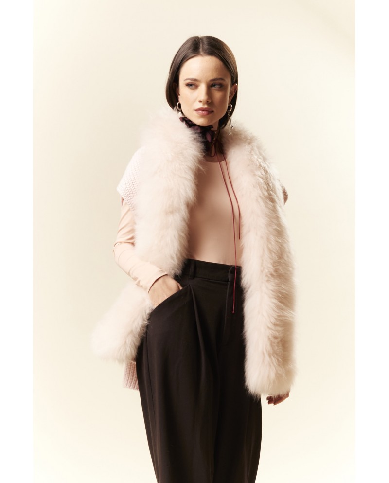 BUN 149 | Fur and Wool Knit Vest