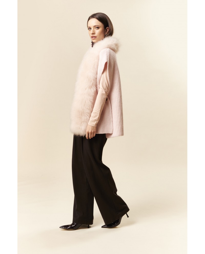 BUN 149 | Fur and Wool Knit Vest