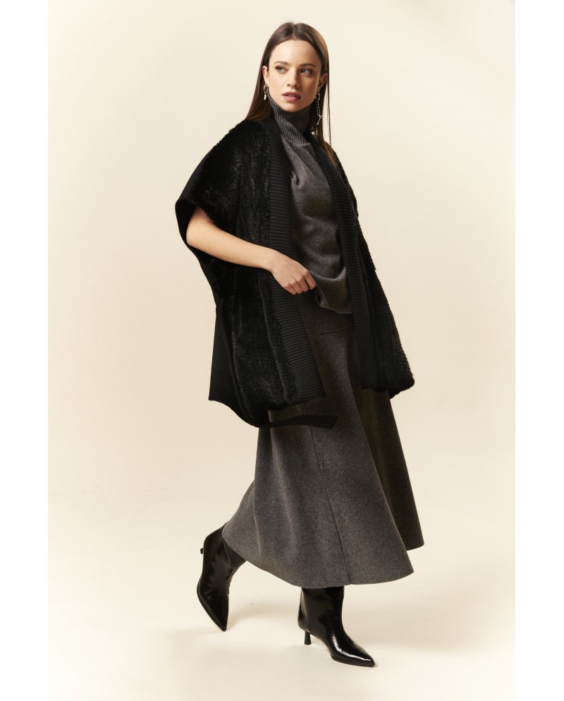 BUN 150 | Fur and Wool Knit Vest