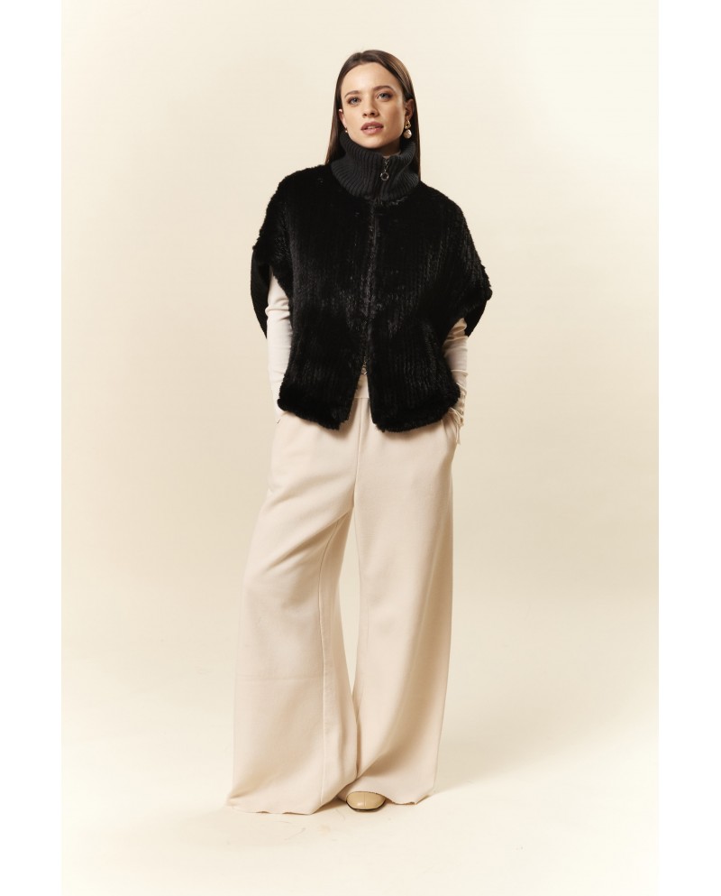 BUN 151 | Fur and Wool Knit Vest