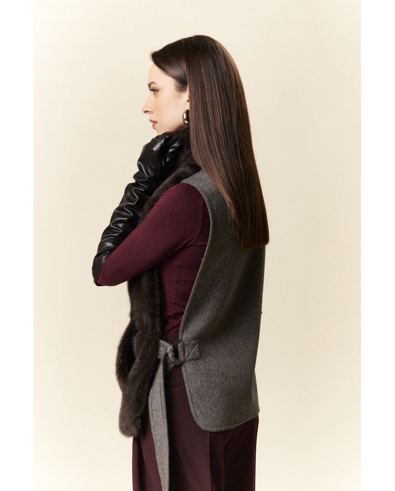 BUN 152 | Fur and Cashmere Vest