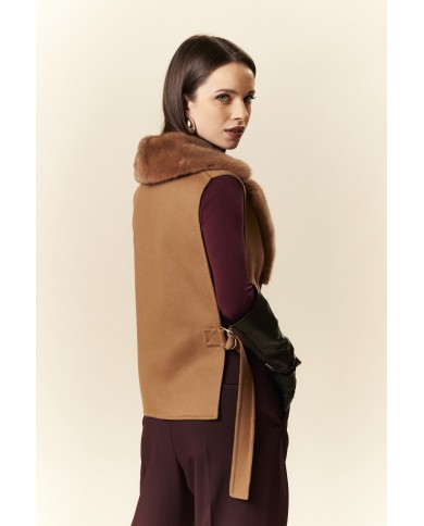 BUN 153 | Gilet in cashmere e visone