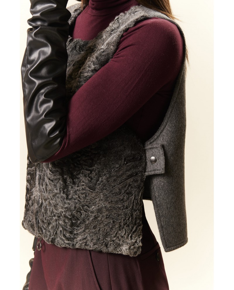 BUN 154 | Fur and Cashmere Vest