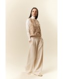 BUN 155 | Gilet in cashmere e pelliccia di visone