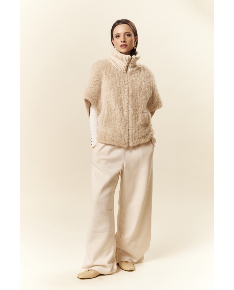 BUN 151 | Fur and Wool Knit Vest