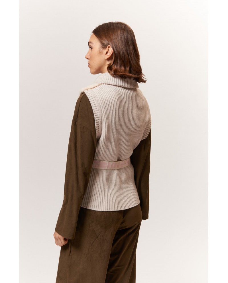 BUN 118 | Mink and Knit Vest