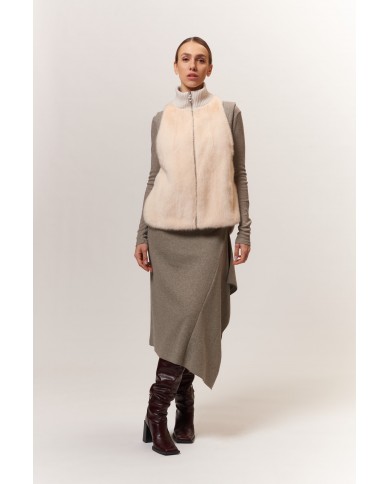 BUN 147 | Gilet in visone e maglia