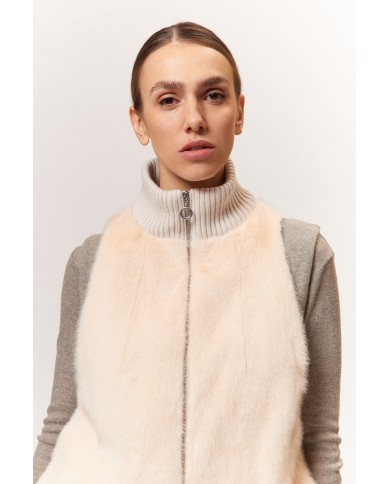 BUN 147 | Gilet in visone e maglia